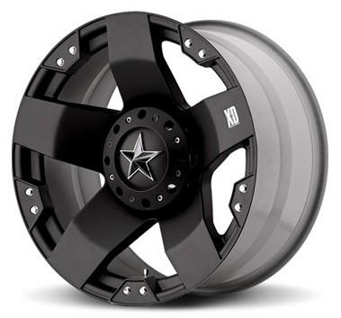 20" x 8.5" xd rockstar xd775 commander tracker aspen f150 ram black wheels rims