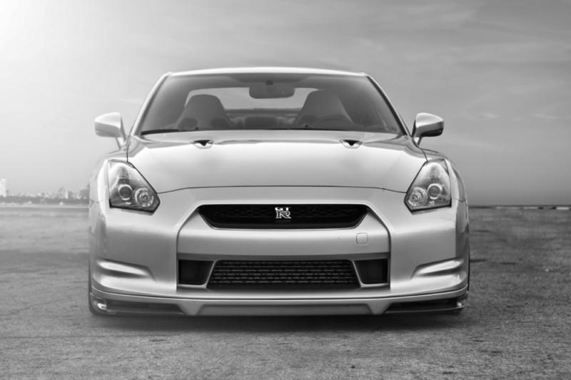 Nissan r35 gtr gt-r hre wheels hd poster super car b&w print multiple size