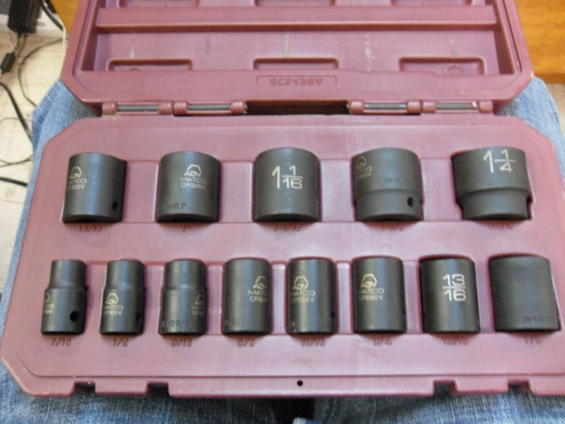Buy Matco Tools 1/2" Drive 13 piece SAE impact Socket set in Fort Smith