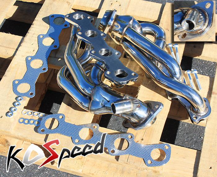 Stainless steel ss exhaust header 97-01 ford f150/f250/expedition 5.4 v8 8cyl