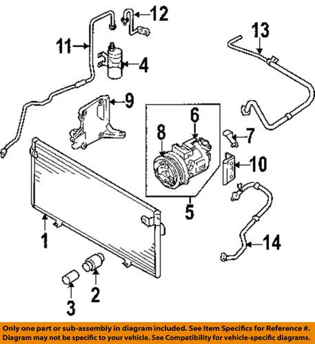 Subaru oem 73111ae09a a/c compressor