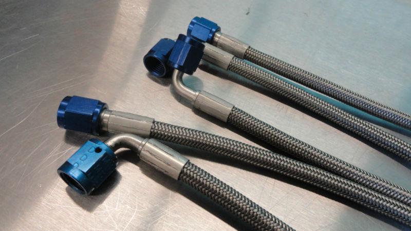 (5) NASCAR Racing -4 Brake Line Stainless Steel Braided with -4an Fitting 7