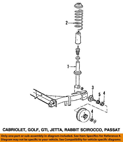 Volkswagen oem 1h5511115j coil spring/suspension coil spring