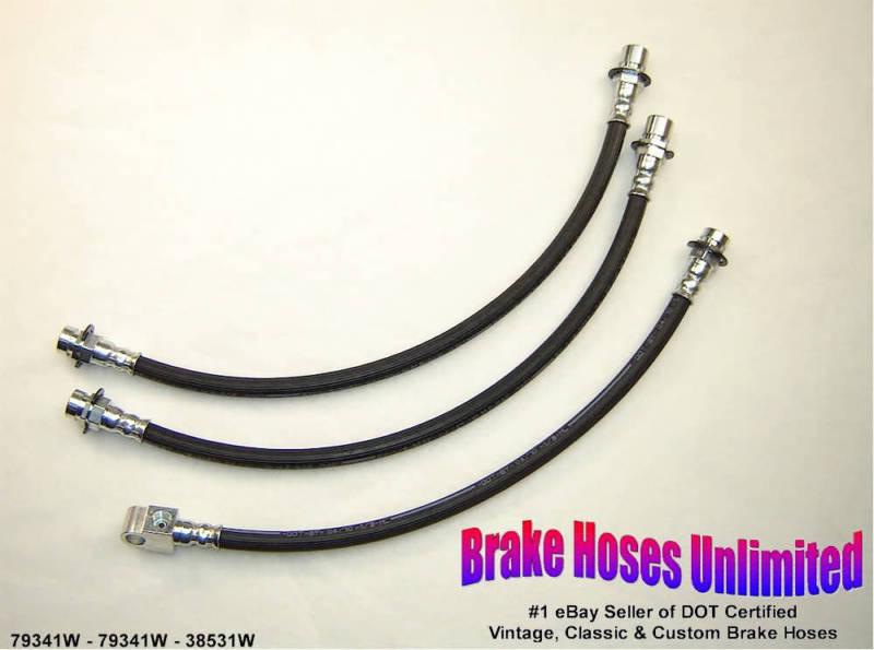 Brake hose set scout ii 1971 1972 1973