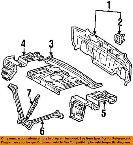 Lexus oem 5830730700 rear body-panel below lid