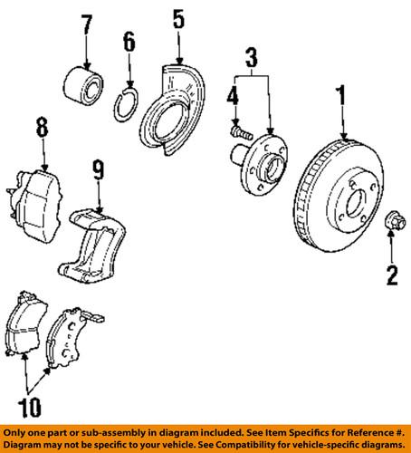 Ford oem yl8z3b457aa brake-retainer ring