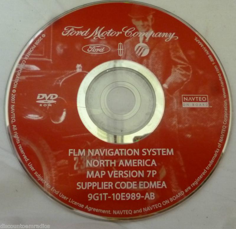 Ford lincoln mercury gps navigation disc map 9g1t-10e989-ab
