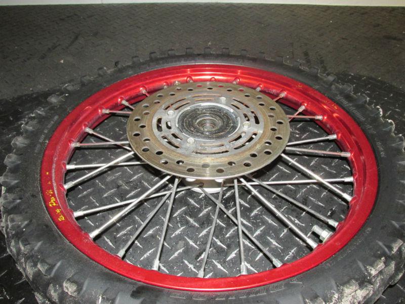 2004 CR85 CR 85 80 85R 80R RED PRO WHEEL 14/17 RIM HUBS TIRES ROTORS SET , US $175.00, image 4