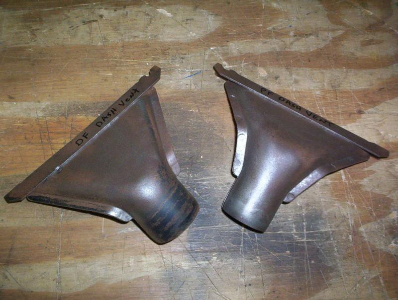 1949-1953 chevrolet car interior windshield defrost vent ducts rat rod hot rod