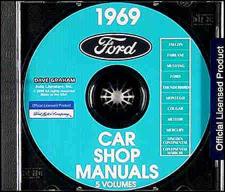 1969 lincoln factory repair shop & service manual cd continental & mark ii