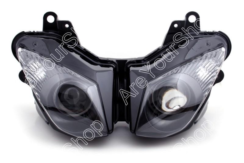 Front headlight headlamp assembly for kawasaki ninja zx6r zx636 2009-2012