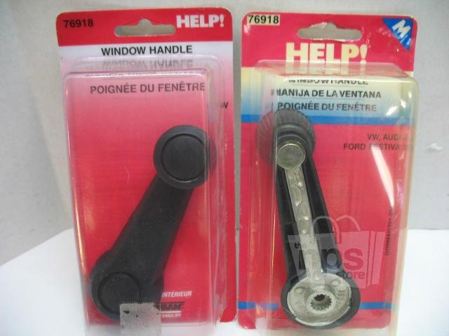 Dorman 76918 window handles black for vw rabbit 75-84 lot of 2 new