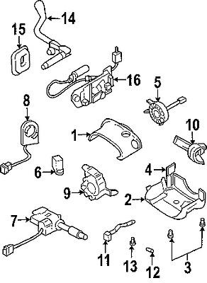 Buick 15242754 genuine oem factory original ignition switch