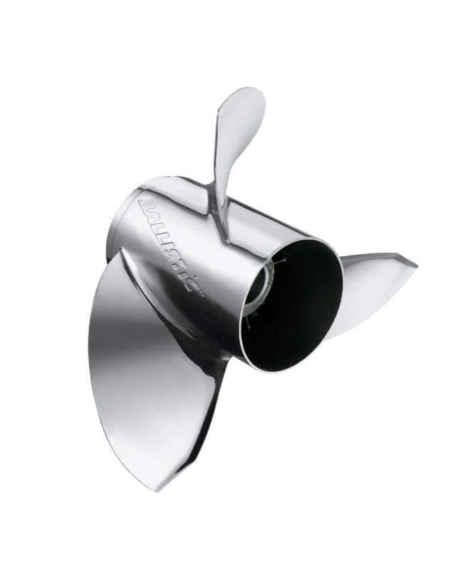 Ballistic stainless propeller for evinrude johnson 85 - 140hp 13 3/8 x 19 335032