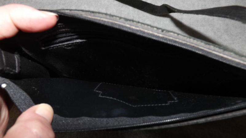 HARLEY DAVIDSON.. BLACK LEATHER PURSE BAG STRAP OPENS, US $10.51, image 7