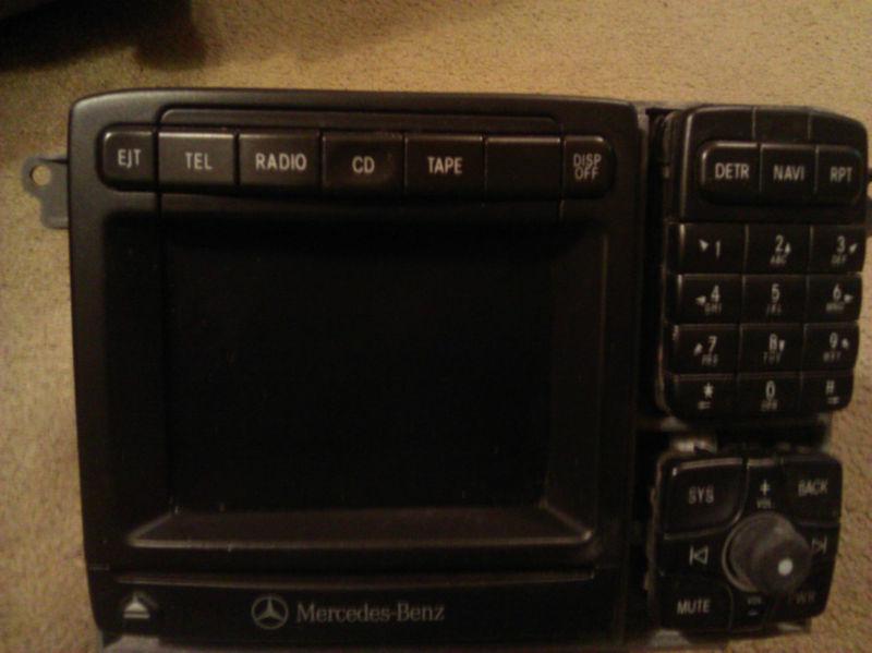 New mercedes-benz bosch command navigation gps radio stereo cd oem no reserve