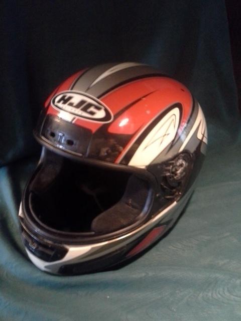 Hjc helmets, motorcycle helmet. never been wrecked!!!!