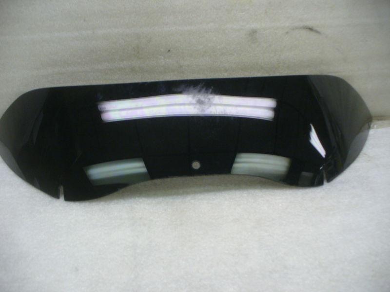 Harley 04-fltr low black wind deflector.