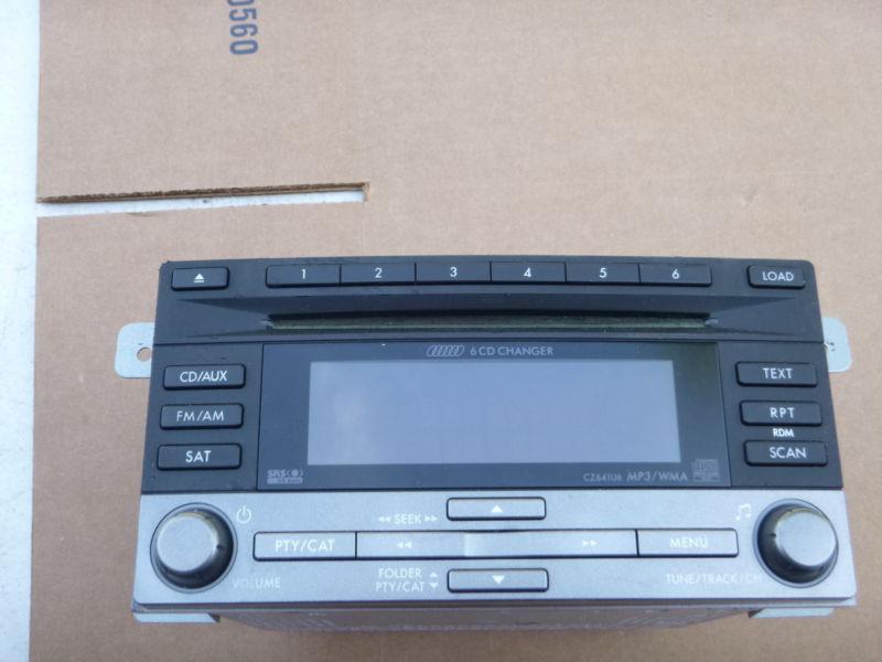 2008 - 2011 subaru impreza 6 disc cd changer w/sat radio oem