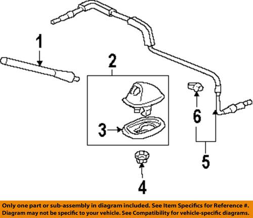 Honda oem 39151swa305 antenna-antenna mast