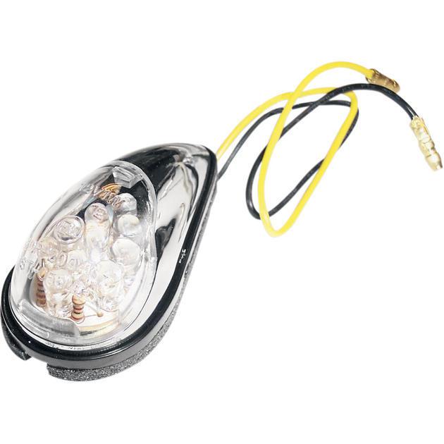 K&s led ultra mini flush mount marker light set chrome clear