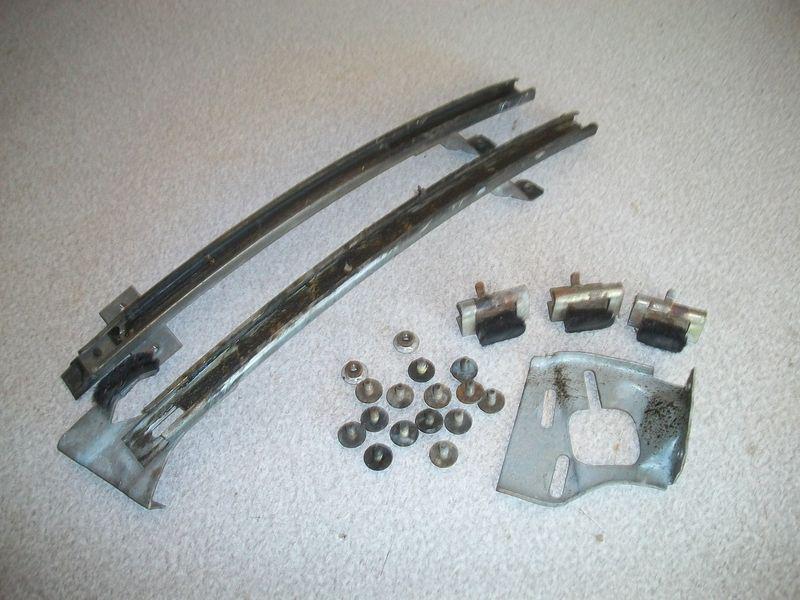  70--81 chevy camaro a pair of lh door glass channel guide+bolts