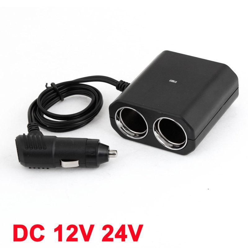 Dc 12v 24v four sockets vehicles car cigarette lighter splitter
