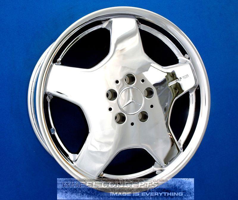 Mercedes amg s55 s500 s600 18" chrome wheel exchange s