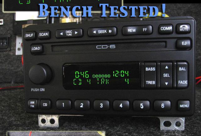 Ford 6 cd disc changer radio mustang expedition explorer 02 03 04 4l1t-18c815