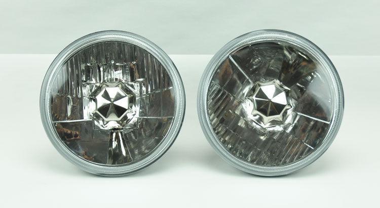 5.75" 8000k hid xenon h4 crystal clear headlight conversion w/ bulbs ford