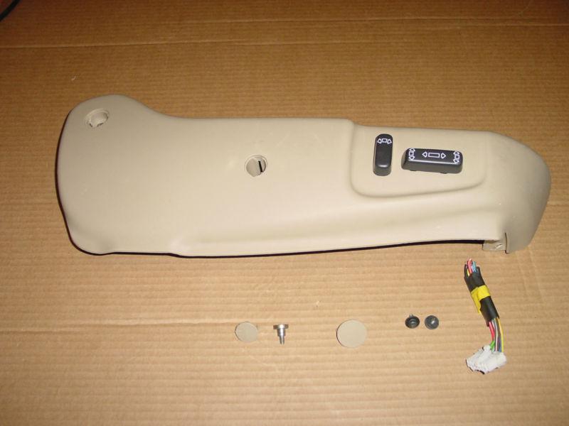 1999-2002 saab 9-3 se front passenger electronic seat controls 4761532 beige rt