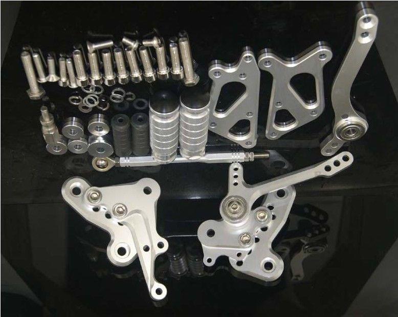 Buy HAYABUSA 99 09 SILVER REAR SET REARSET FOOT PEGS L&R FORWARD