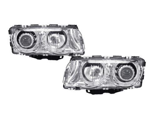 Depo 99-01 bmw e38 euro chrome halo projector angel eyes ellipsoid headlights