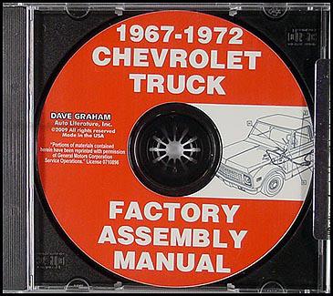 Gmc chevy suburban blazer jimmy assembly manual cd 1972 1971 1970 1969 1968 1967