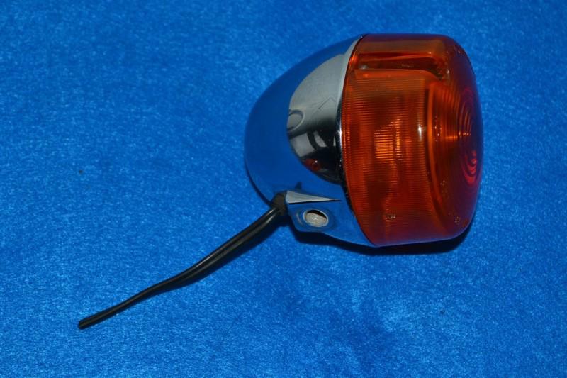 Buy S0195 OEM CHROME BULLET FRONT SIGNAL LIGHT HARLEY 6870994 SOFTAIL