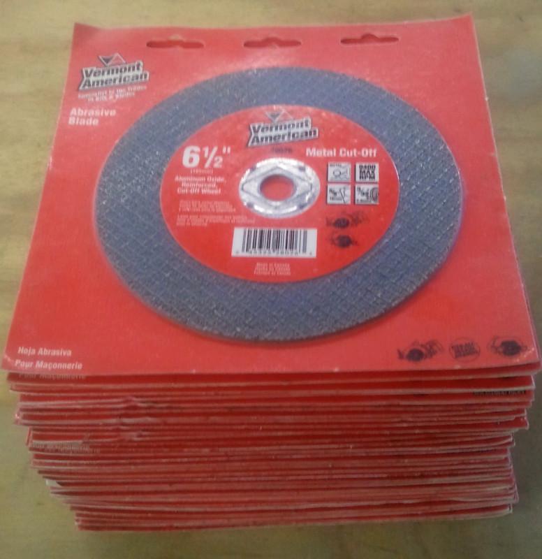 Vermont american 6 1/2" abrasive blade (metal cut-off) qty 30