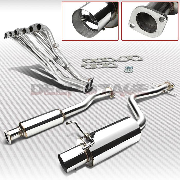Find STAINLESS CAT BACK EXHAUST 4"TIP MUFFLER+HEADER 0105 LEXUS IS300