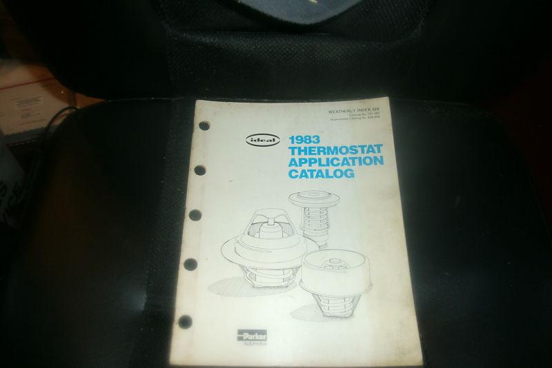 1983 ideal thermostat master parts catalog w applications and part numbers