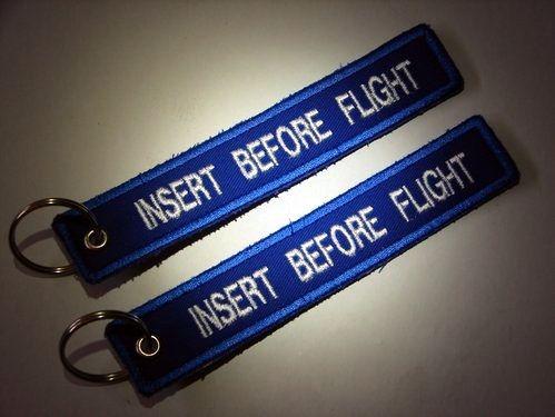 Insert Before Flight Tag Keychain Car & Motorcycle Key Chain Double Sided Design, US $14.99, image 2