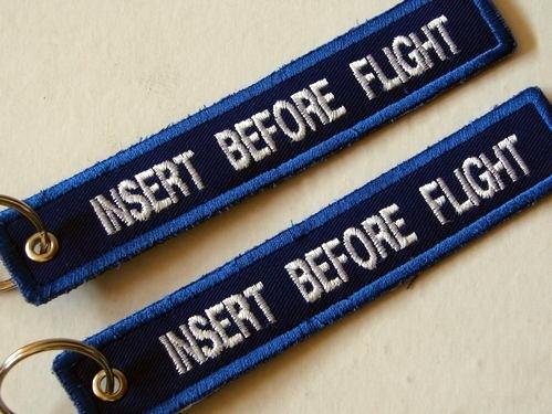 Insert Before Flight Tag Keychain Car & Motorcycle Key Chain Double Sided Design, US $14.99, image 3