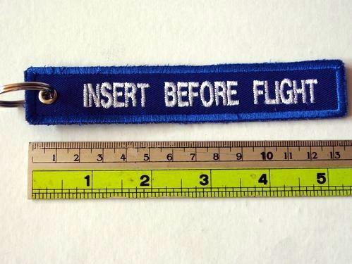 Insert Before Flight Tag Keychain Car & Motorcycle Key Chain Double Sided Design, US $14.99, image 4