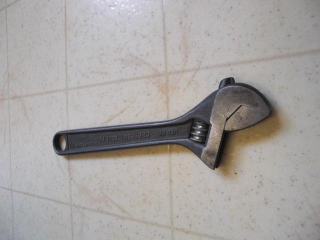 Vintage Crescent AT18 Black Oxide Adjustable Wrench 8