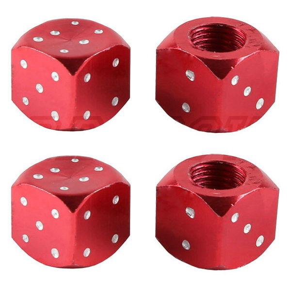 Find 4PS CAR Truck Motorcycle Bicycle Red Dice Tyre Tire Valve Stem