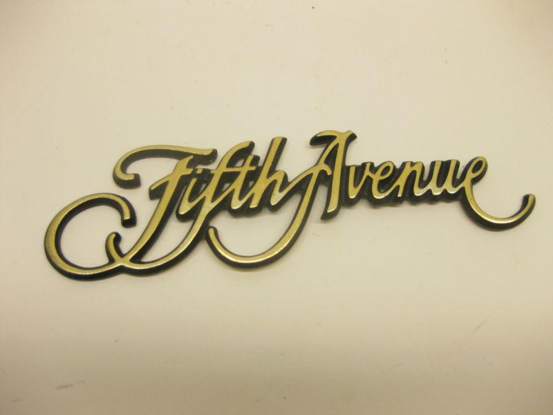 1979 80 1983 88 85 82 1990 chrysler fifth avenue emblem script hard part 2 find