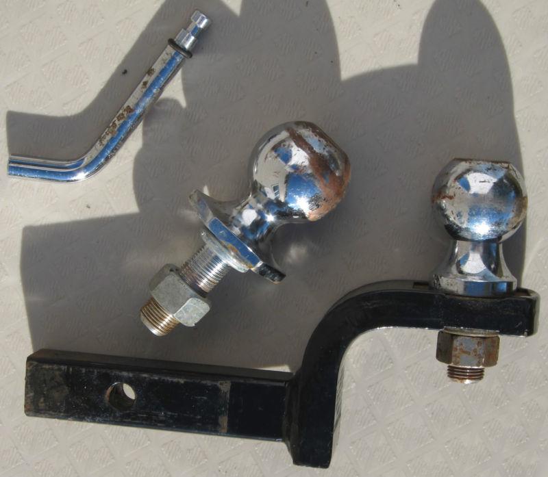 Class ii trailer hitch ball mount, 2" ball, 1-7/8" ball, pin