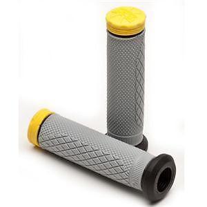 Pro taper tri density grips mx grips twist full diamond yellow 024874 brand new