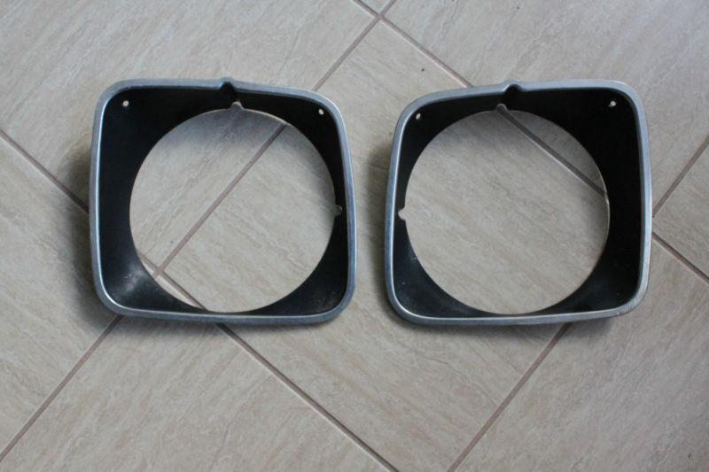 73 mustang mach1 cj head light bezels