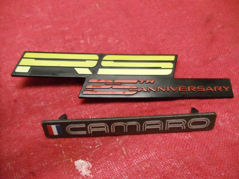 82 - 92 camaro,z28, rs, iroc,  dash emblems