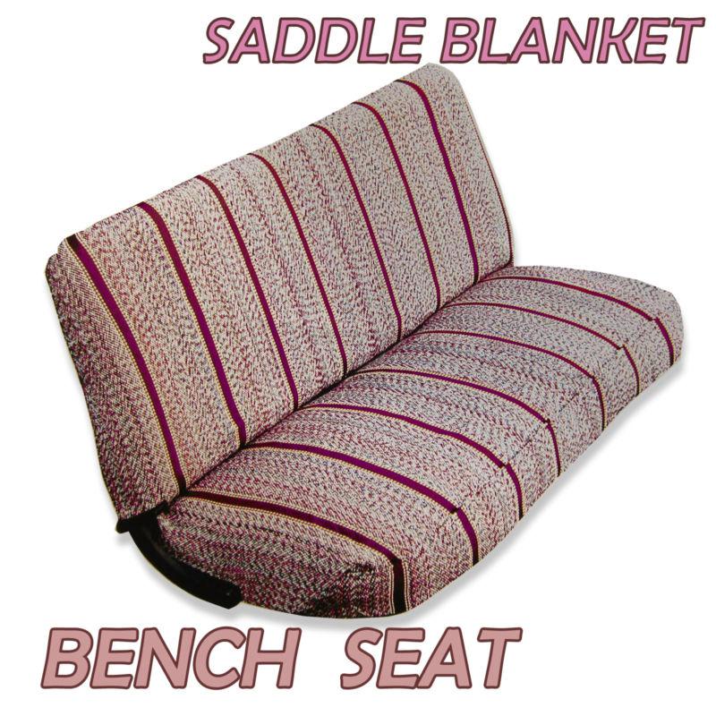 Saddle blanket bench  car truck seat cover wine color free shipping