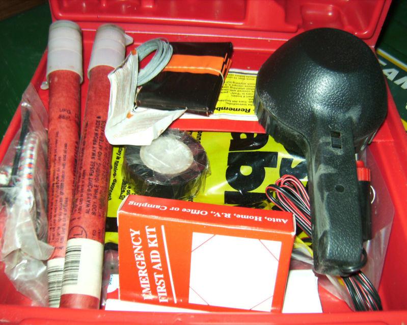 Vintage 70's emergency auto car kit